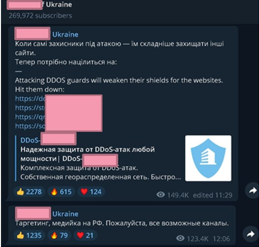Coordinating DDoS attacks against specific domains