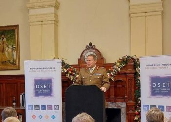 Deputy Commander Strategic Command speaks at the DSEI 2023 Launch