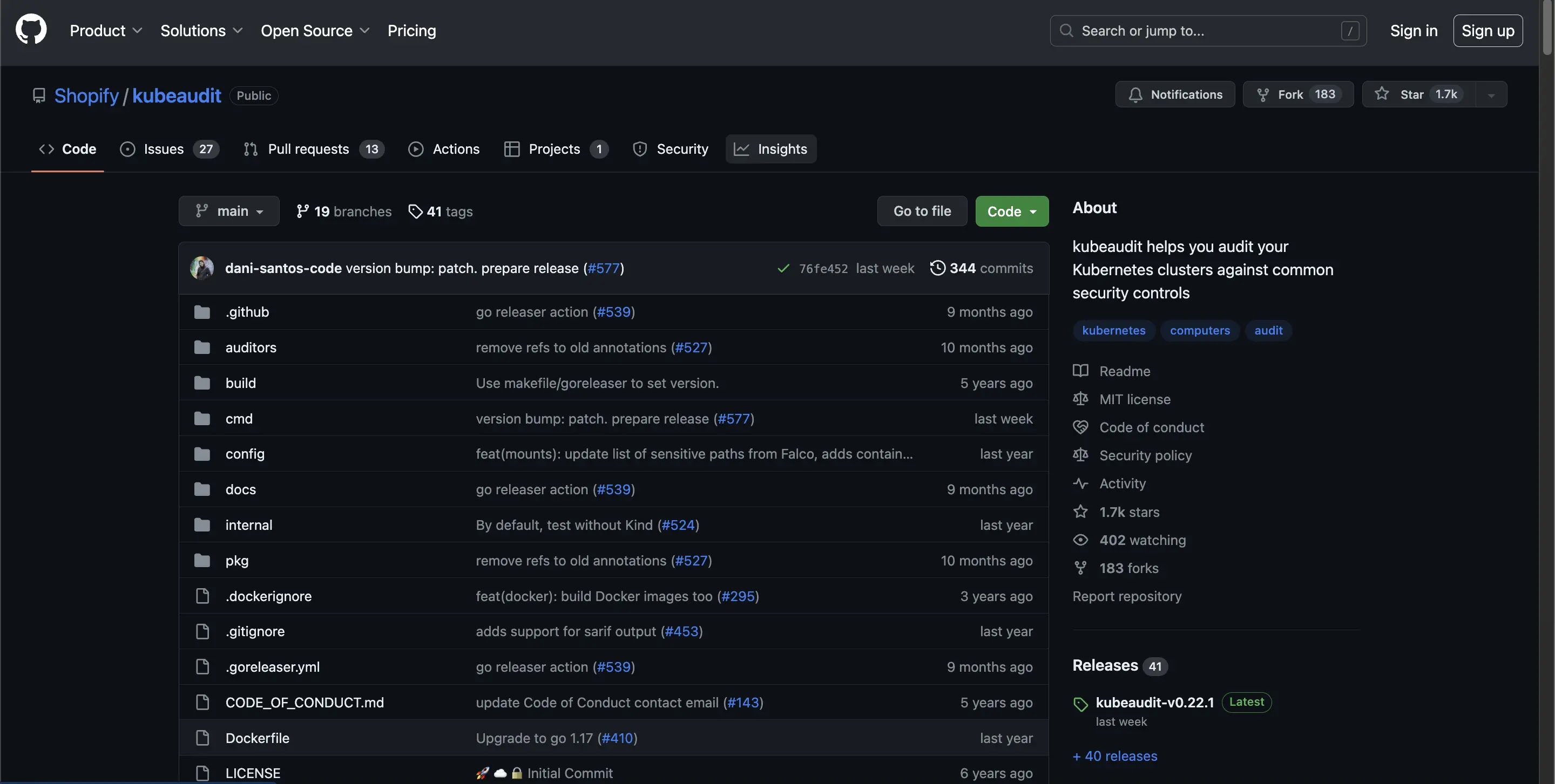 Kubernetes Container Scanner