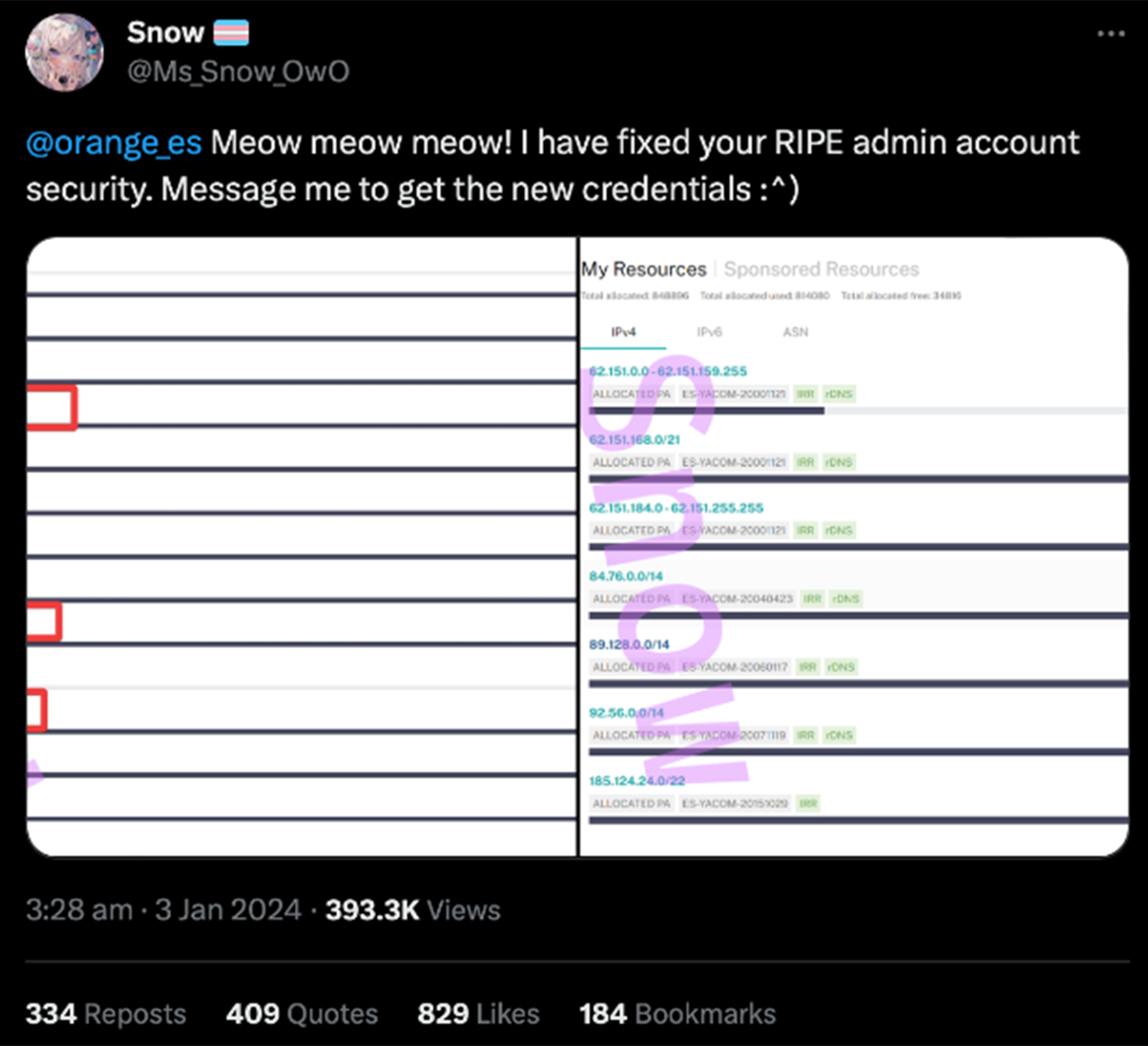 This granted them access to manipulate the telecom's network settings, causing a widespread internet outage. 