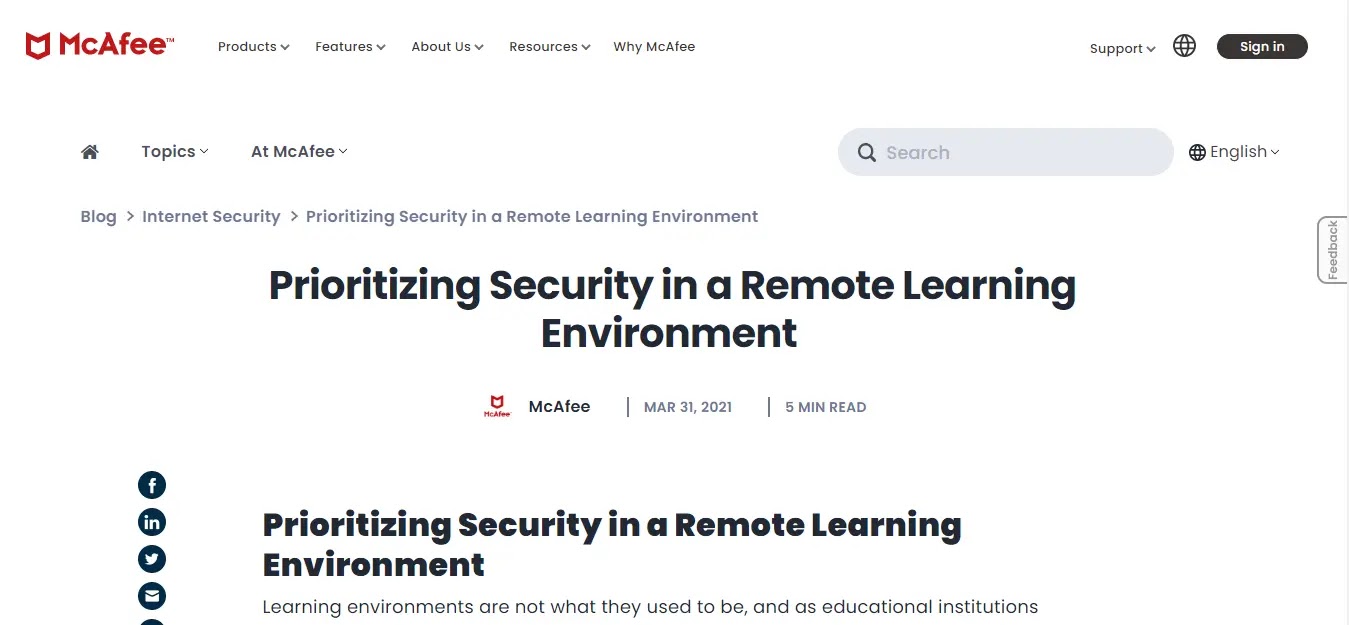 Network Security Providers for Education