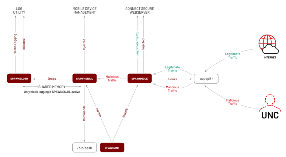 PAWN malware family diagram