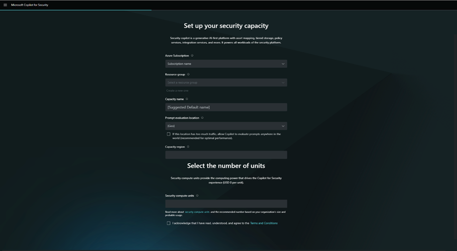 The Copilot for Security Dashboard offers insights into usage patterns and allows for flexible provisioning.